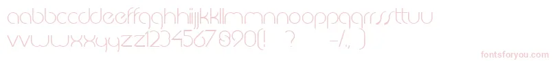 フォントJkabodeLightdemo – 白い背景にピンクのフォント