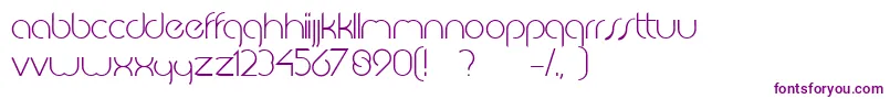 JkabodeLightdemo-fontti – violetit fontit valkoisella taustalla