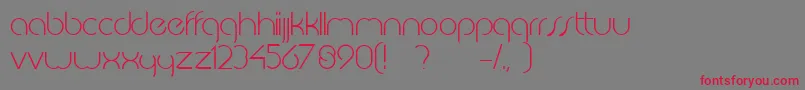JkabodeLightdemo Font – Red Fonts on Gray Background