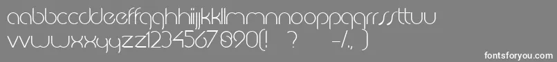 JkabodeLightdemo-fontti – valkoiset fontit harmaalla taustalla