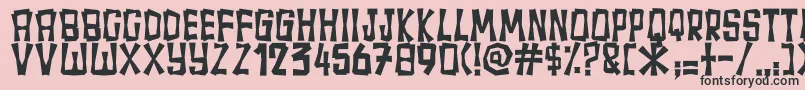Fullamak Font – Black Fonts on Pink Background