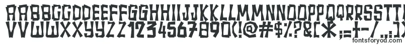 Шрифт Fullamak – грубые шрифты