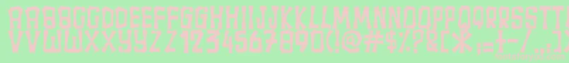 Fullamak Font – Pink Fonts on Green Background