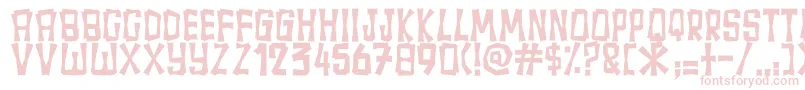 Fullamak Font – Pink Fonts on White Background