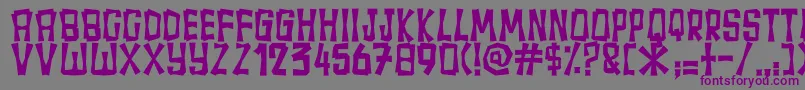 Fullamak Font – Purple Fonts on Gray Background