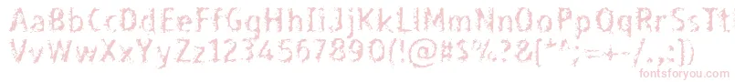 Bleed Font – Pink Fonts on White Background