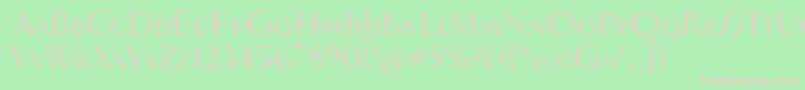 VintageitcTt Font – Pink Fonts on Green Background