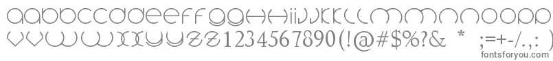 フォントCirclefont – 灰色のフォント