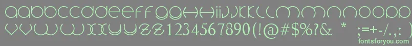 Circlefont-Schriftart – Grüne Schriften auf grauem Hintergrund