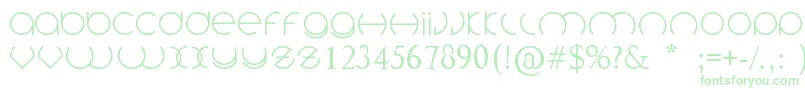 Circlefont Font – Green Fonts on White Background