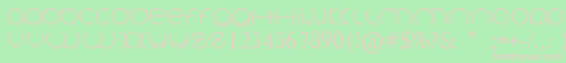 Circlefont Font – Pink Fonts on Green Background