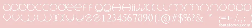 フォントCirclefont – ピンクの背景に白い文字