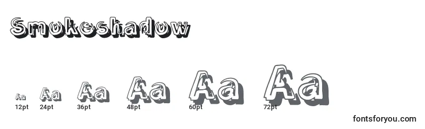 Smokeshadow Font Sizes