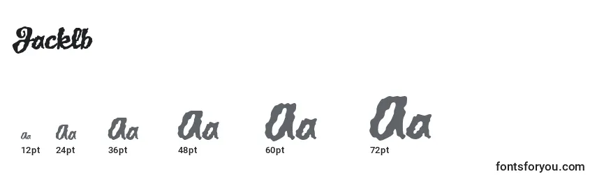 Jacklb Font Sizes