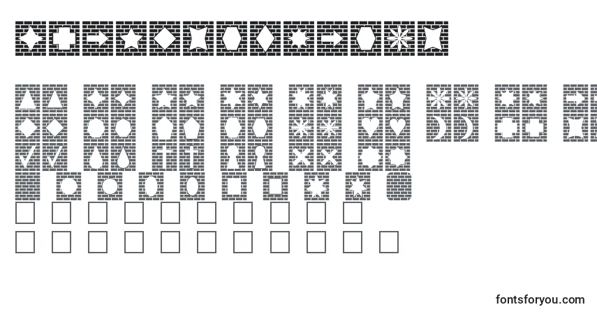 Шрифт Bricksnthings – алфавит, цифры, специальные символы