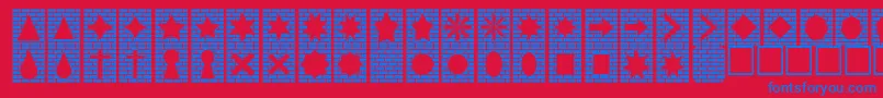 More about Bricksnthings Font Bricksnthings Font – Blue Fonts on Red Background