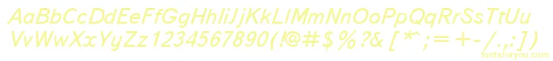 TextbookcttItalic Font – Yellow Fonts