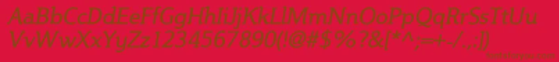 More about SteinemItalic Font SteinemItalic Font – Brown Fonts on Red Background