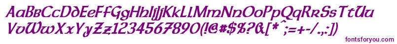 More about DalelandsUncialCondensedBoldItalic Font DalelandsUncialCondensedBoldItalic Font – Purple Fonts on White Background