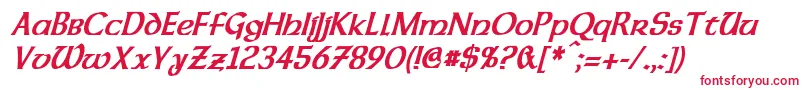 DalelandsUncialCondensedBoldItalic Font – Red Fonts