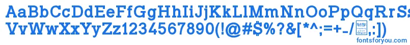 TyposlabBoldDemo-Schriftart – Blaue Schriften