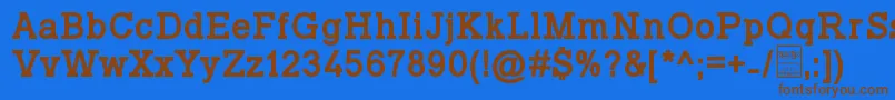 Lisätietoja TyposlabBoldDemo-fontista TyposlabBoldDemo-fontti – ruskeat fontit sinisellä taustalla