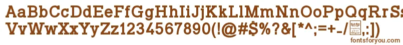 TyposlabBoldDemo Font – Brown Fonts on White Background