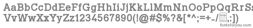 TyposlabBoldDemo Font – Gray Fonts on White Background