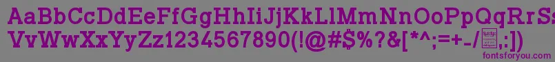 TyposlabBoldDemo Font – Purple Fonts on Gray Background