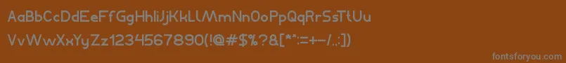 Czcionka BahasaIndonesia – szare czcionki na brązowym tle