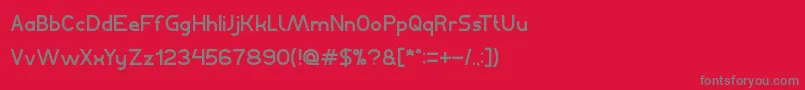 BahasaIndonesia Font – Gray Fonts on Red Background