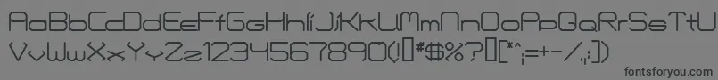 Шрифт Fontmakers – чёрные шрифты на сером фоне