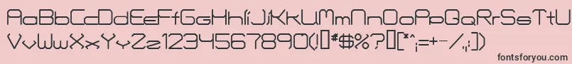 Fontmakers Font – Black Fonts on Pink Background