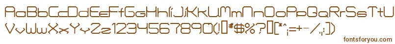 Fontmakers-fontti – ruskeat fontit valkoisella taustalla