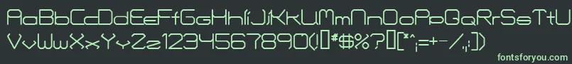 Fontmakers Font – Green Fonts on Black Background