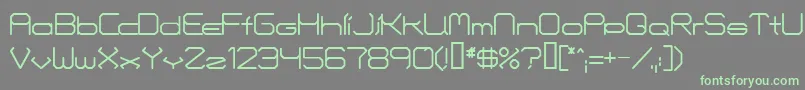 Fontmakers Font – Green Fonts on Gray Background