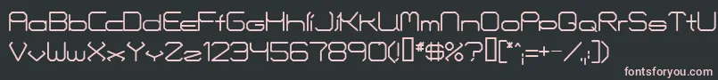 Fontmakers Font – Pink Fonts on Black Background