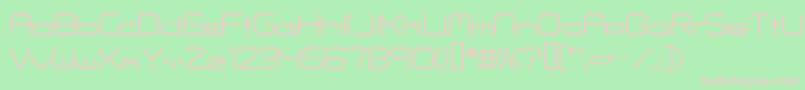 Fontmakers Font – Pink Fonts on Green Background