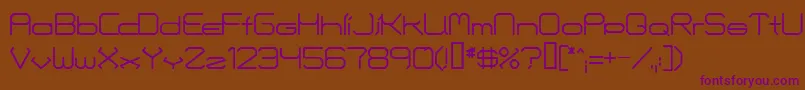 Fontmakers Font – Purple Fonts on Brown Background