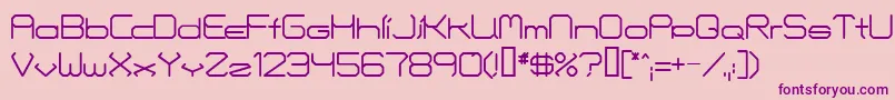 Fontmakers Font – Purple Fonts on Pink Background