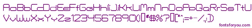 Czcionka Fontmakers – fioletowe czcionki