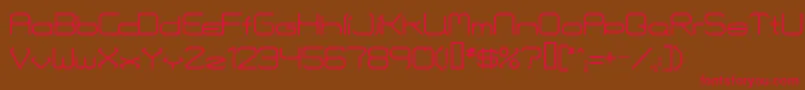Fontmakers Font – Red Fonts on Brown Background