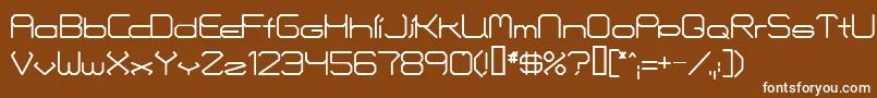 Шрифт Fontmakers – белые шрифты на коричневом фоне