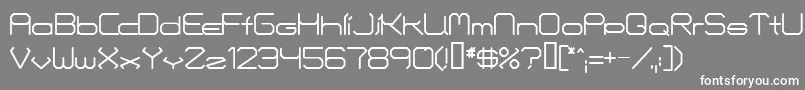 Fontmakers Font – White Fonts on Gray Background