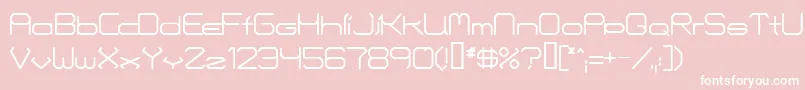 Fontmakers Font – White Fonts on Pink Background