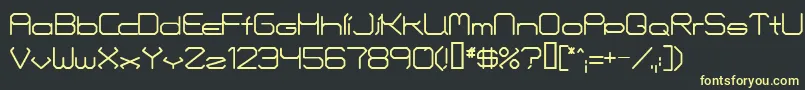 Fontmakers Font – Yellow Fonts on Black Background