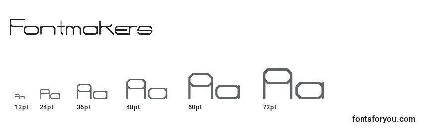 Размеры шрифта Fontmakers