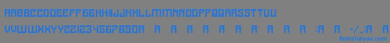 A25Kamadjaja Font – Blue Fonts on Gray Background