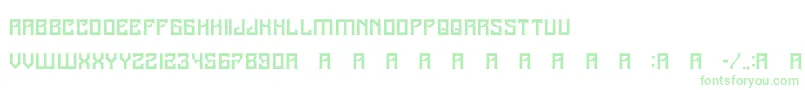 A25Kamadjaja Font – Green Fonts on White Background