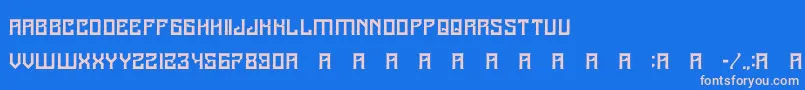 Шрифт A25Kamadjaja – розовые шрифты на синем фоне